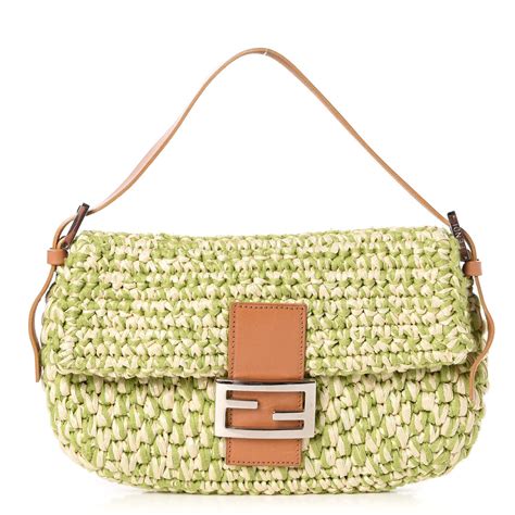 fendi baguette woven|Fendi baguette for women.